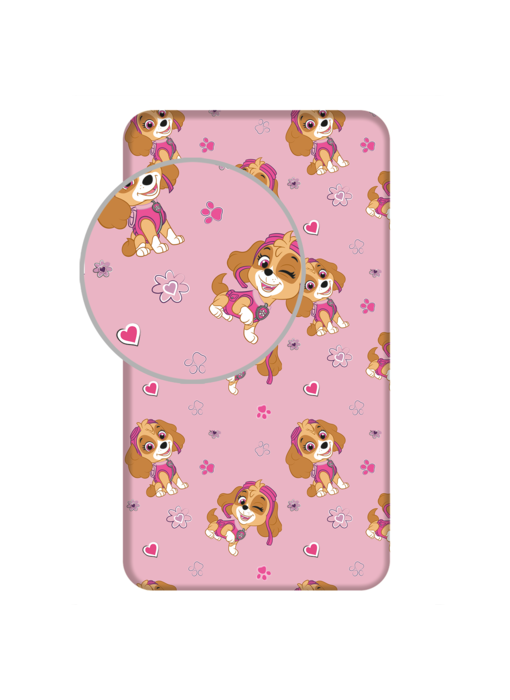 PAW Patrol Fitted sheet Skye 90 x 200 cm Cotton