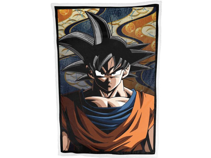 Dragon Ball Sherpa-Fleecedecke, Kamehameha - 100 x 150 cm - Polyester