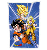 Dragon Ball Sherpa-Fleecedecke, Super Saiyajin - 100 x 150 cm - Polyester