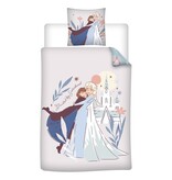 Disney Frozen Bettbezug, Sisterhood - Einzelbett - 140 x 200 + 65 x 65 cm - Baumwolle