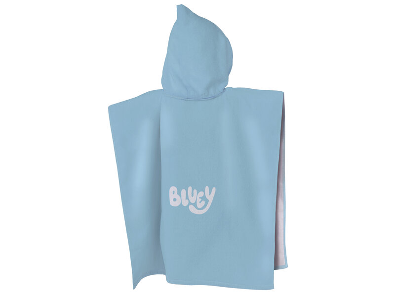 Bluey Poncho / Cape de bain, Hourra - 60 x 120 cm - Coton