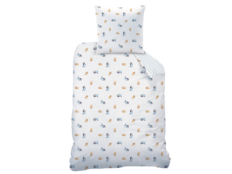 Bluey Bettbezug, Hoera - Einzelbett - 140 x 200 + 63 x 63 cm - Baumwolle