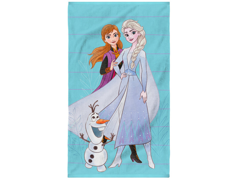 Disney Frozen Serviette de plage, Azur - 70 x 120 cm - Coton