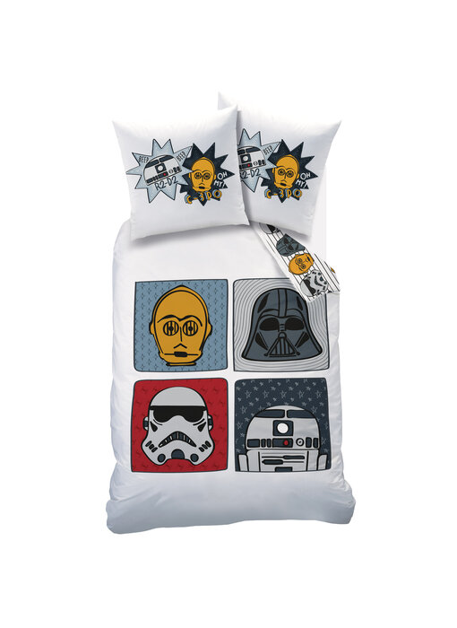 Star Wars Dekbedovertrek Portraits 140 x 200 + 63 x 63 cm Katoen