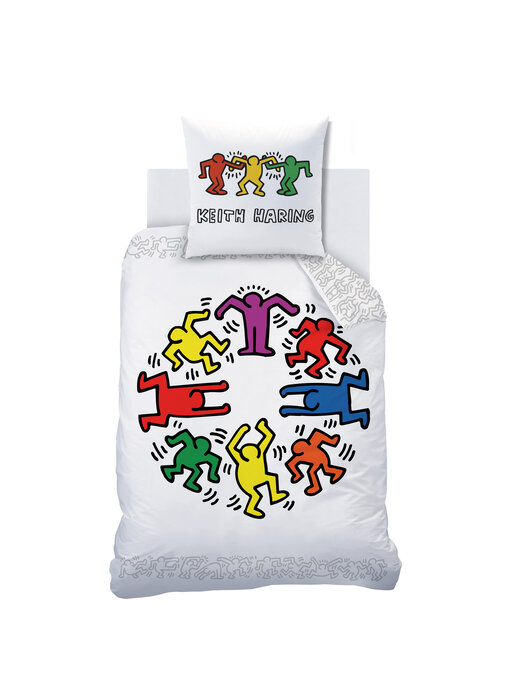 Keith Haring Housse de couette Party 140 x 200 + 63 x 63 cm Coton