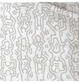 Keith Haring Drap housse Red Love - 90 x 190/200 cm - Coton