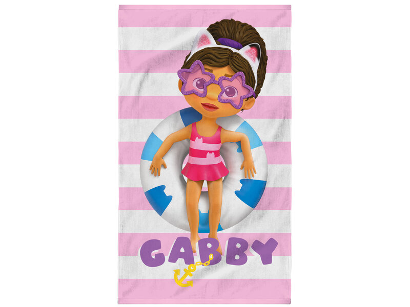 Gabby's poppenhuis Beach towel, Magique Pink - 70 x 120 cm - Cotton