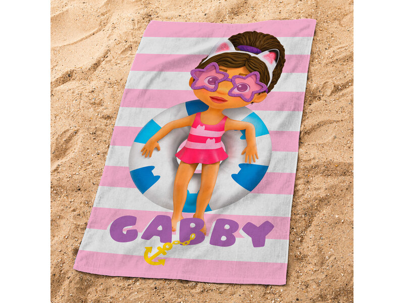 Gabby's poppenhuis Beach towel, Magique Pink - 70 x 120 cm - Cotton