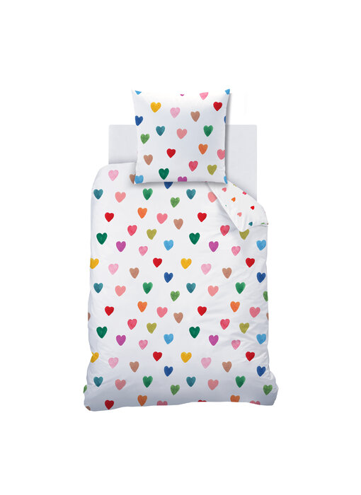 Wee Blue Bell Bettbezug Amour 140 x 200 + 63 x 63 cm Baumwolle