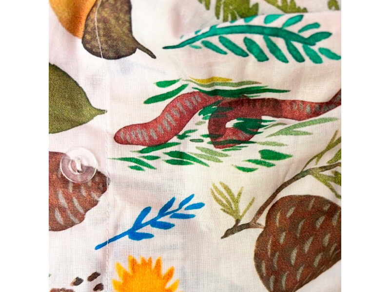 Wee Blue Bell Duvet cover Fauna Flora - 140 x 200 + 63 x 63 cm - Cotton