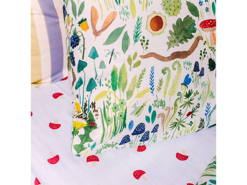 Wee Blue Bell Bettbezug Fauna Flora - 140 x 200 + 63 x 63 cm - Baumwolle