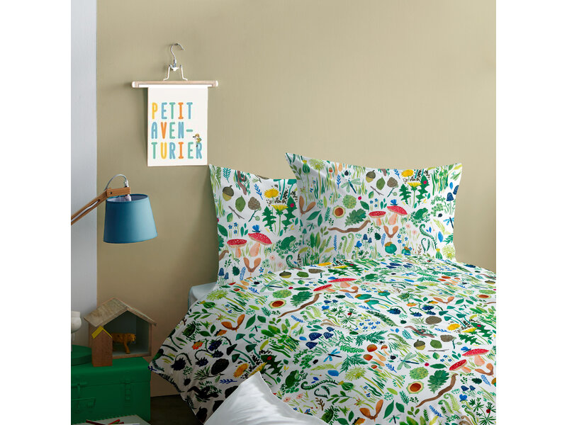Wee Blue Bell Bettbezug Fauna Flora - 140 x 200 + 63 x 63 cm - Baumwolle