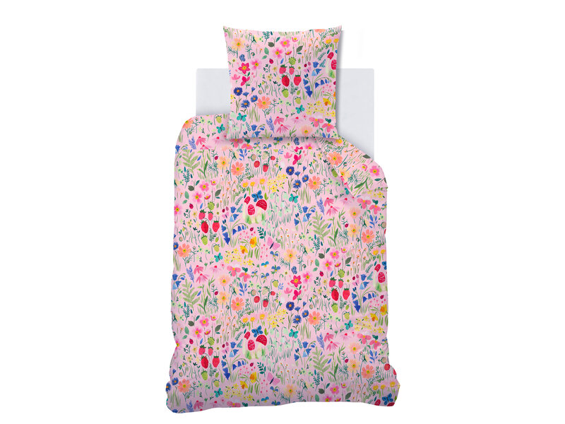 Wee Blue Bell Dekbedovertrek Jardin Secret - 140 x 200 + 63 x 63 cm - Katoen