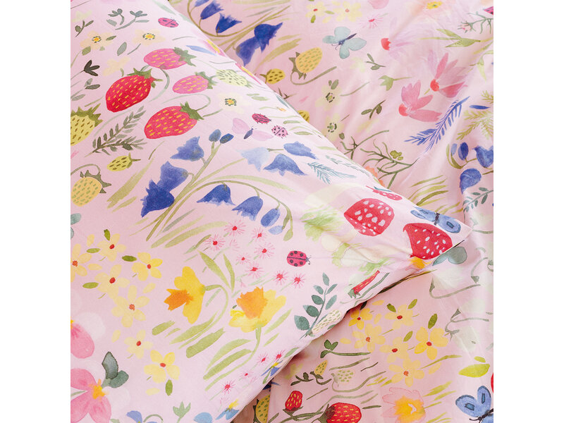 Wee Blue Bell Dekbedovertrek Jardin Secret - 140 x 200 + 63 x 63 cm - Katoen