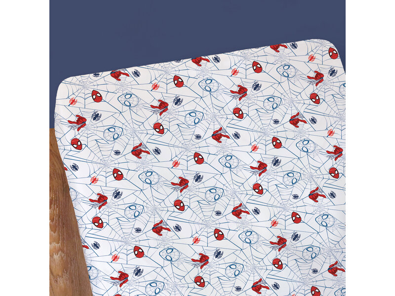 SpiderMan Drap-housse, Jumping - Simple - 90 x 190/200 cm - Coton
