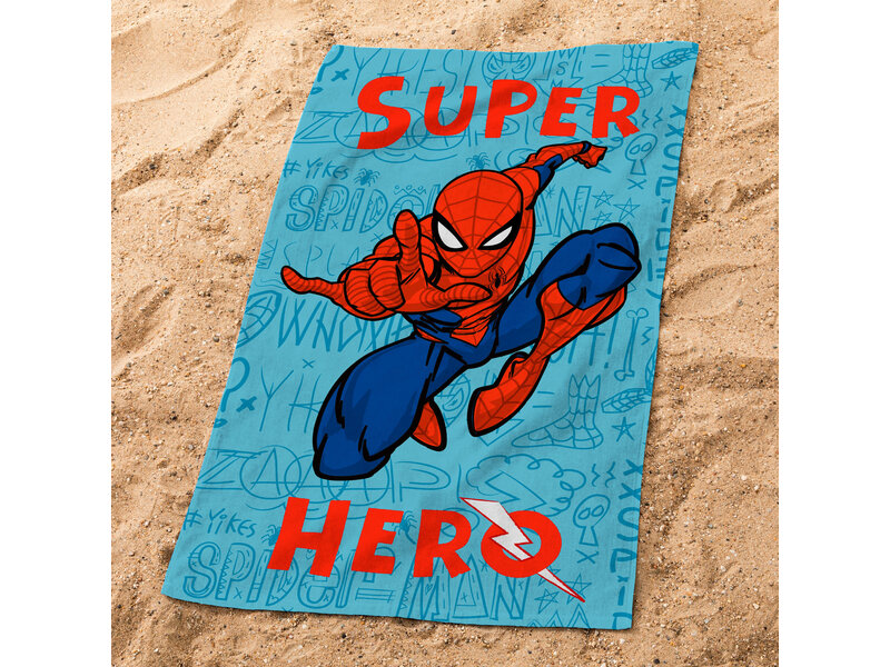 Spider-Man Serviette de plage, Sketches - 70 x 120 cm - Coton