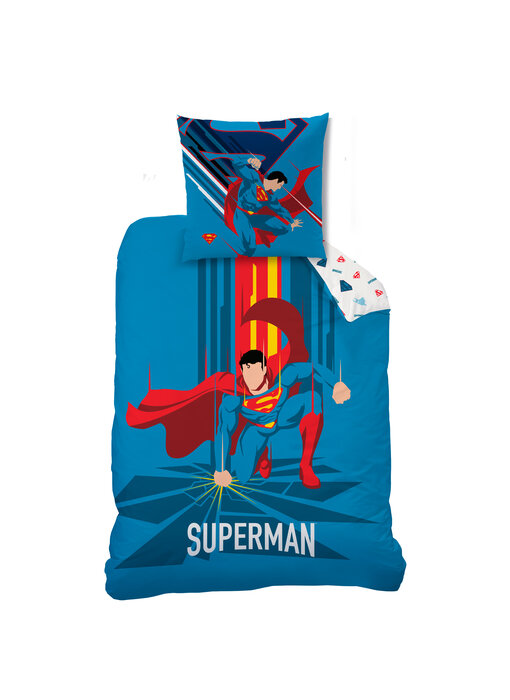 Superman Duvet cover Supera 140 x 200 + 63 x 63 cm Cotton