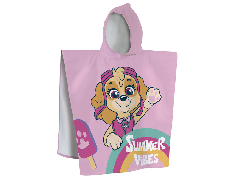 PAW Patrol Poncho / Cape de bain, Summer Vibes - 60 x 120 cm - Coton