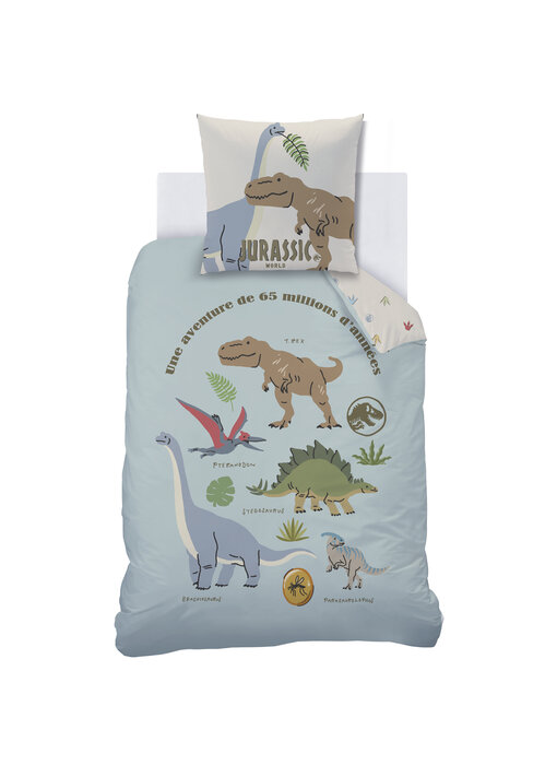Jurassic World Dekbedovertrek Sicju 140 x 200 + 63 x 63 cm Katoen