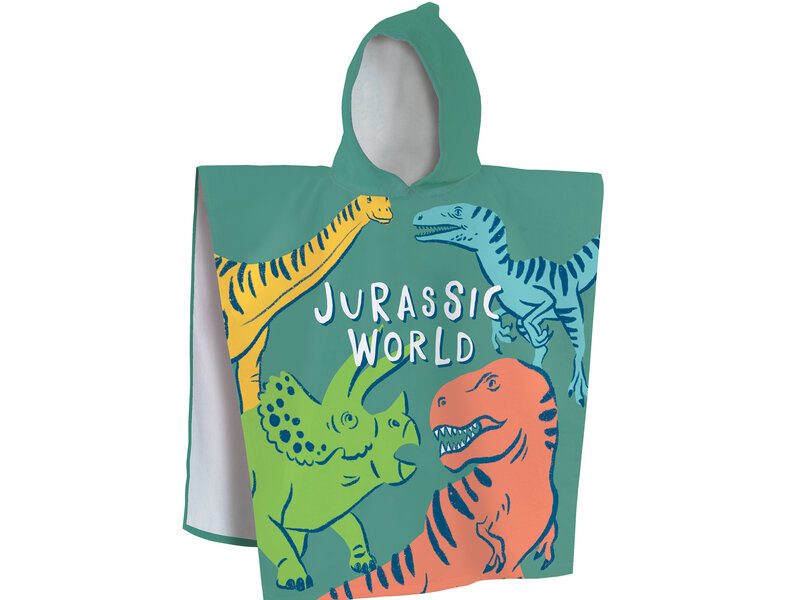 Jurassic World Poncho / Cape de bain, Quatro - 60 x 120 cm - Coton