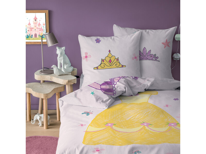 Disney Princess Duvet cover Dress - 140 x 200 + 63 x 63 cm - Cotton