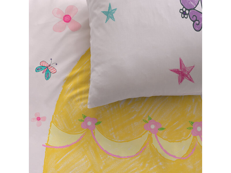 Disney Princess Duvet cover Dress - 140 x 200 + 63 x 63 cm - Cotton