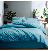 Matt & Rose Bettbezug Eisblau - 240 x 220 + 2x 65 x 65 cm - Gewaschene Baumwolle