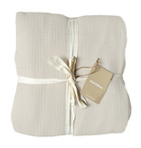 Matt & Rose Dekbedovertrek Naturel - 240 x 220 + (2x) 65 x 65 - Mousseline Katoen