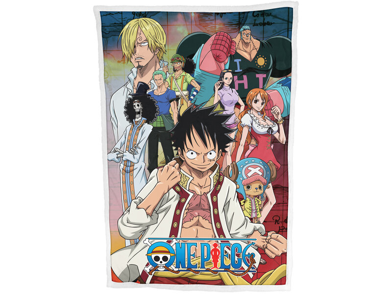 One Piece Sherpa Fleecedecke Crew - 100 x 150 cm - Polyester
