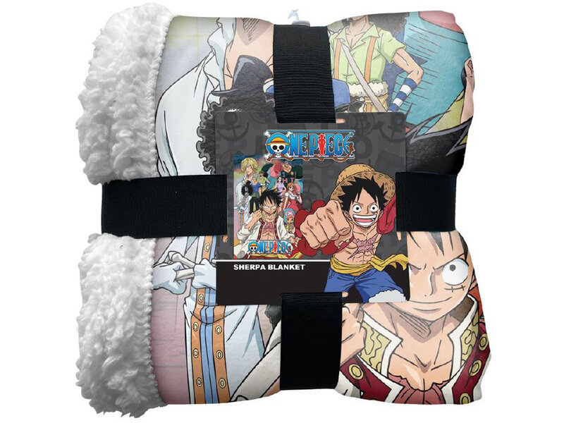 One Piece Sherpa Fleecedeken Crew - 100 x 150 cm - Polyester