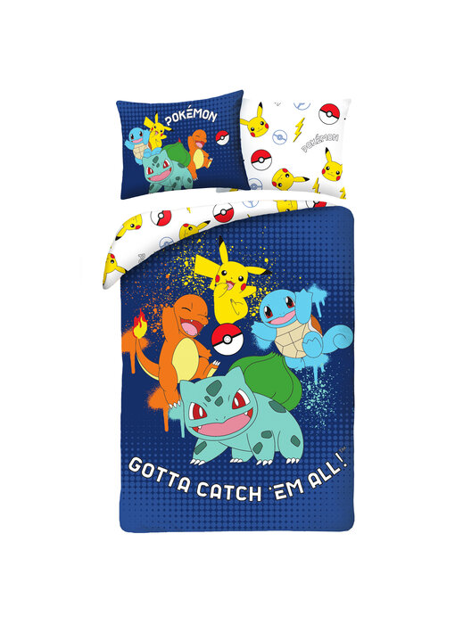 Pokémon Duvet cover Catch 140 x 200 cm / 70 x 90 cm Polyester