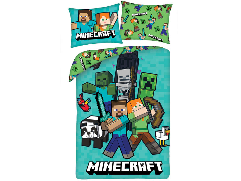 Minecraft Duvet cover Fight Mode - 140 x 200 cm / 70 x 90 cm - Polyester