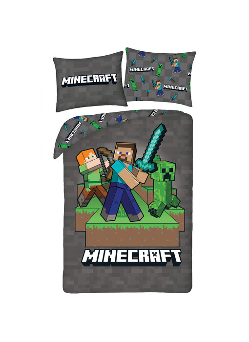 Minecraft Housse de couette Sword 140 x 200 + 70 x 90 cm Polyester