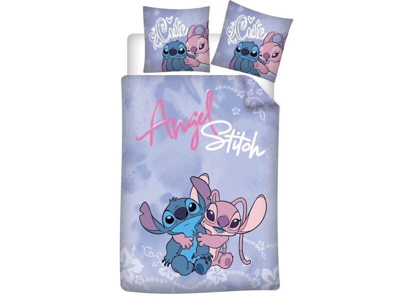 Disney Lilo & Stitch Housse de couette 2 Cute - 140 x 200 cm + 65 x 65 cm - Polycoton