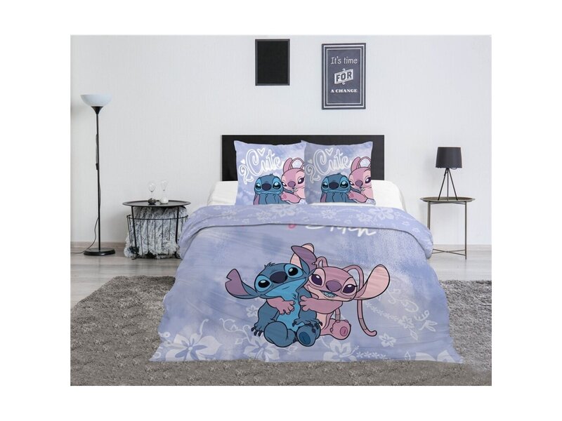 Disney Lilo & Stitch Housse de couette 2 Cute - 140 x 200 cm + 65 x 65 cm - Polycoton