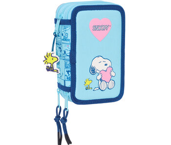 Snoopy Filled Case Love (37 pieces) 19.5 x 12.5 cm Polyester