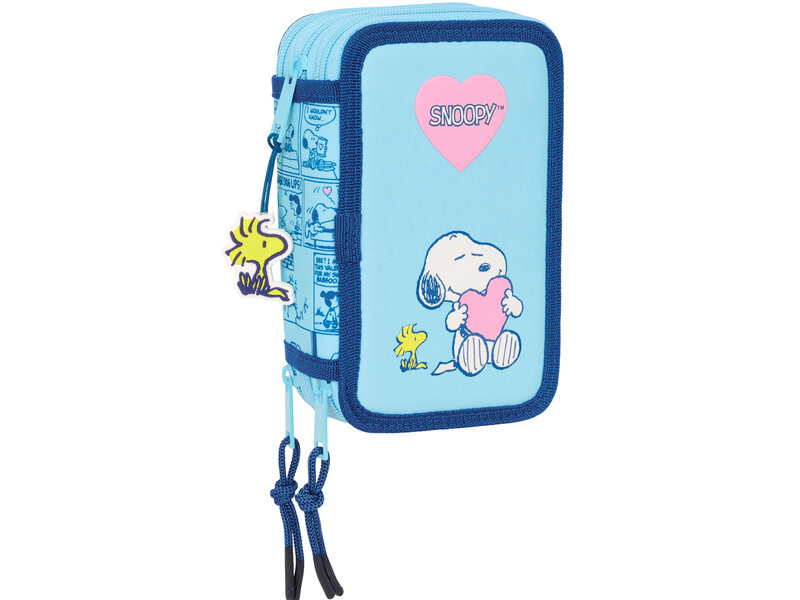 Snoopy Coffret rempli Love - 37 pièces - 19,5 x 12,5 x 5,5 cm - Polyester