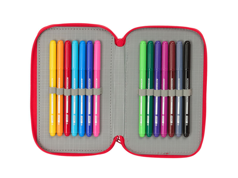 Hello Kitty Filled Case Iconic - 37 pieces - 19.5 x 12.5 x 5.5 cm - Polyester