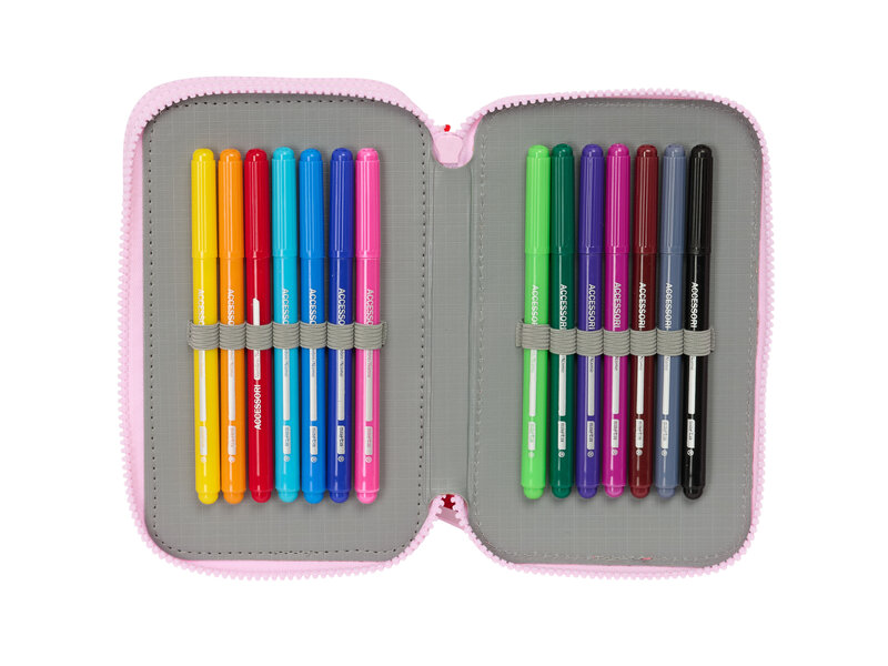 Disney Minnie Mouse Filled Case Hello - 37 pieces - 19.5 x 12.5 x 5.5 cm - Polyester