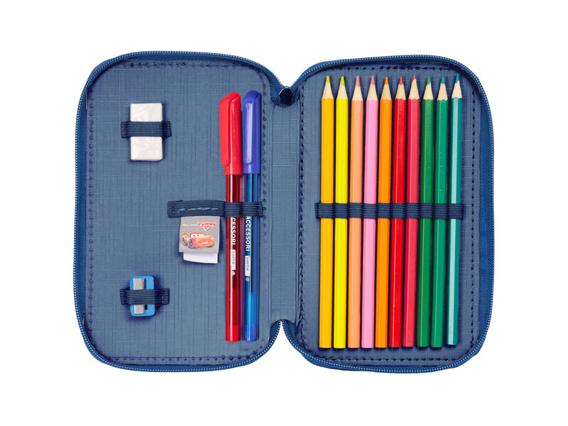 Disney Cars Filled Pencil Case Winner - 29 pieces - 19.5 x 12.5 x 4 cm - Polyester