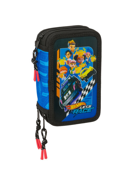 Hot Wheels Gevuld Etui Let's Race (37 stuks) 19,5 x 12,5 cm Polyester