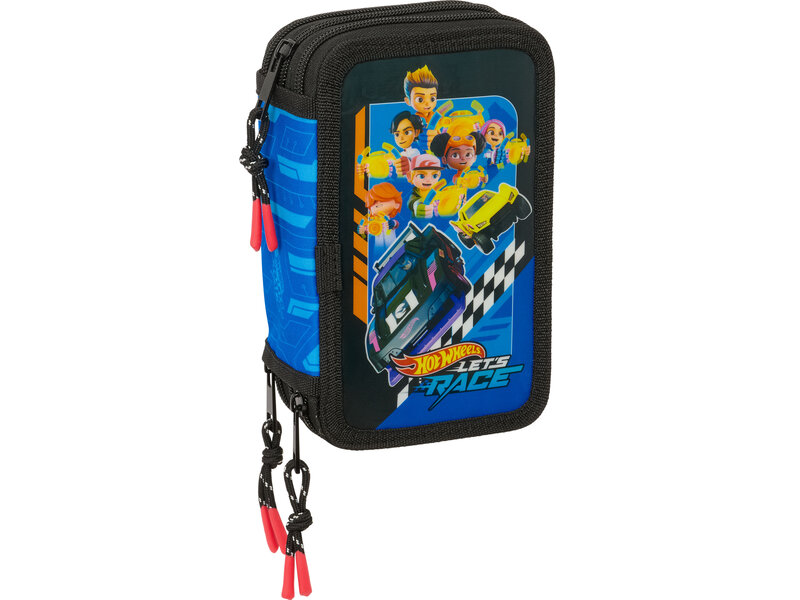 Hot Wheels Filled Case Let's Race - 37 pieces - 19.5 x 12.5 x 5.5 cm - Polyester