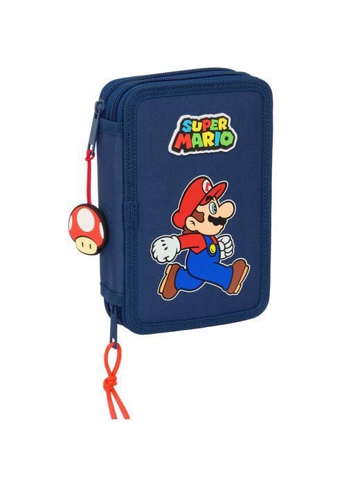 Super Mario Filled Pencil Case Trick (29 pieces) 19.5 x 12.5 cm Polyester