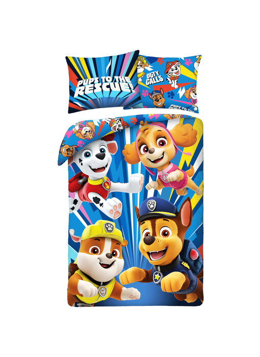 PAW Patrol Bettbezug Duty Calls 140 x 200 cm + 70 x 90 cm Baumwolle