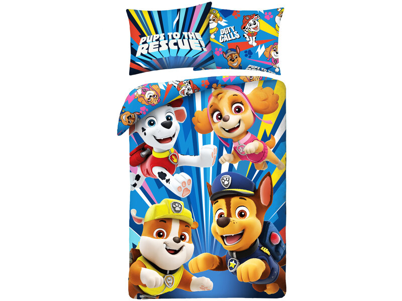 PAW Patrol Duvet cover Duty Calls - 140 x 200 cm + 70 x 90 cm - Cotton