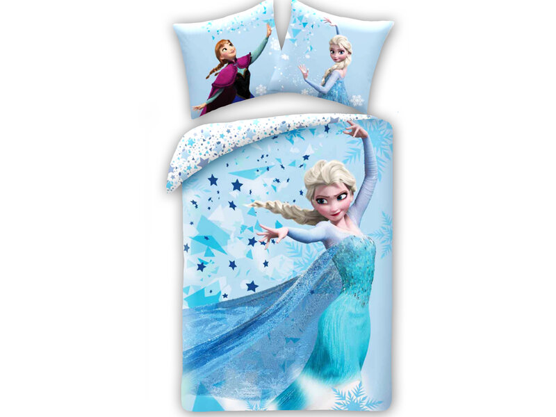 Disney Frozen Housse de couette Elsa - 140 x 200 cm + 50 x 70 cm - Coton