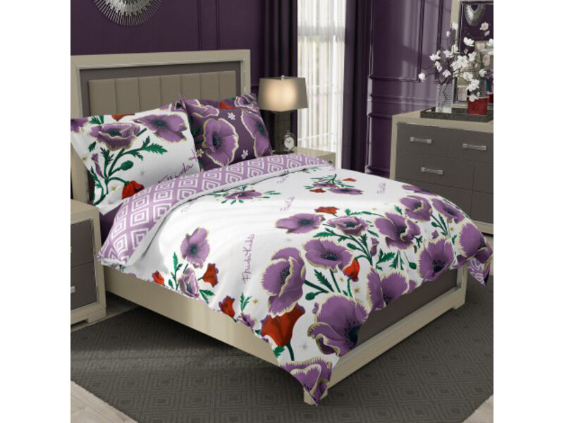 Frida Kahlo Duvet cover Flowers - 140 x 200 cm + 70 x 90 cm - Cotton
