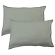 Ensemble de taies d'oreiller vert mousse 50 x 70 cm en mousseline de coton