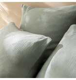 Matt & Rose Set Kussenslopen Mosgroen - (2x) 50 x 70 cm - Mousseline Katoen