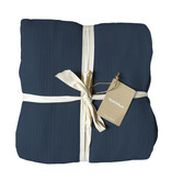 Matt & Rose Housse de couette Bleu Paon - 260 x 240 + (2x) 65 x 65 - Mousseline de Coton